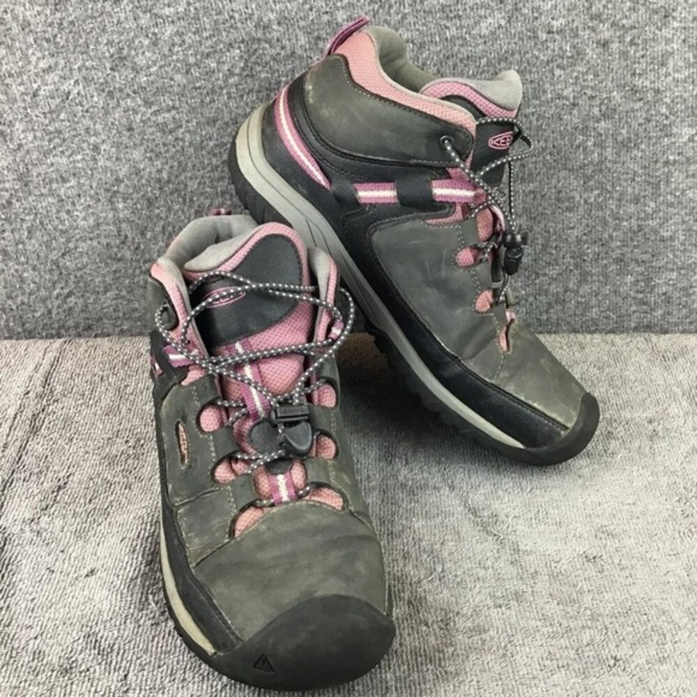 Keen Targhee‎ Vent Youth Size 6 Black Pink Hiking Trail Outdoor Boot Shoes